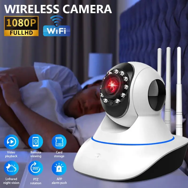 Security Protection 360º Rotation Night 3 Antennas 1080p Wifi Ip Camera Smart Home 3 Antennas Wifi Ip Camera Robot
Security Protection 360º Rotation Night 3 Antennas 1080p Wifi Ip Camera Smart Home 3 Antennas Wifi Ip Camera Robot