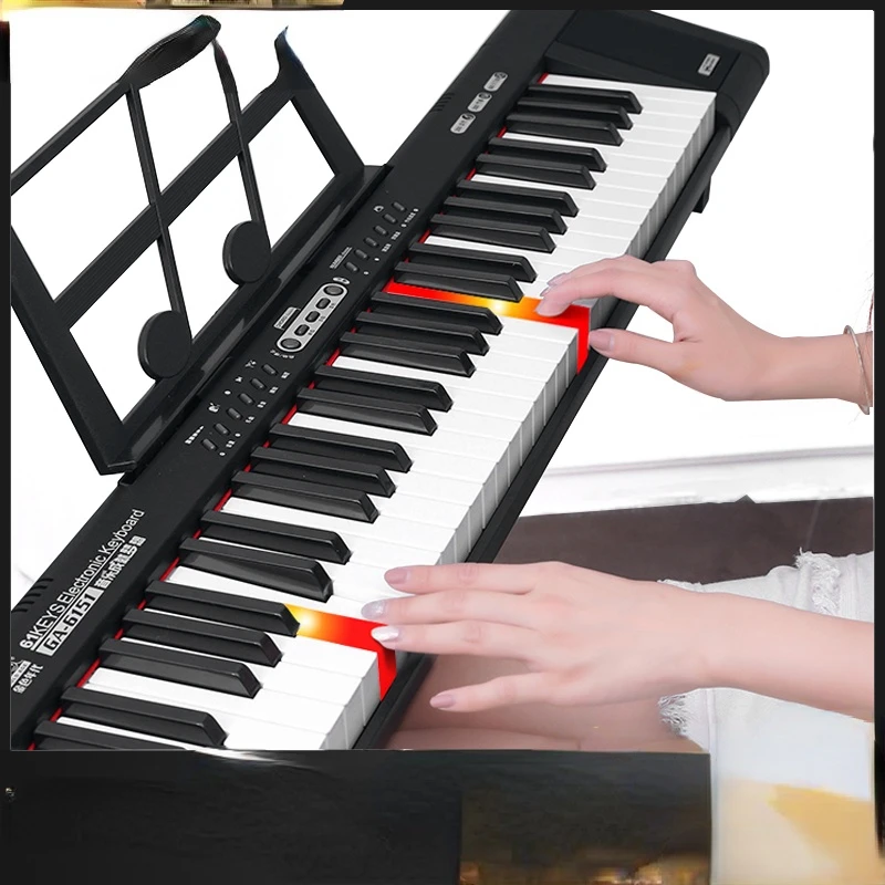 Professional 61 Keyboard Piano Digital Portable Adult Children Piano Midi Cable Music Synthesizer Teclado Midi Electronic Organ
Professional 61 Keyboard Piano Digital Portable Adult Children Piano Midi Cable Music Synthesizer Teclado Midi Electronic Organ