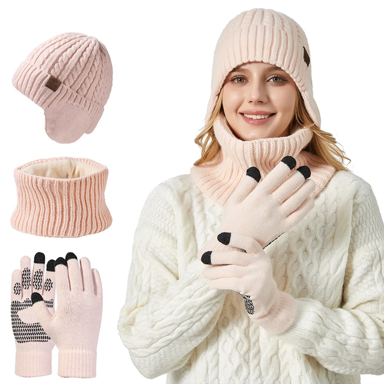 1-3pcs/Set Winter Warm Velvet Hat Scarf Gloves Set For Men Women Outdoor Riding Hat Beanies Neck Protection Scarf Cap Bones
1-3pcs/Set Winter Warm Velvet Hat Scarf Gloves Set For Men Women Outdoor Riding Hat Beanies Neck Protection Scarf Cap Bones