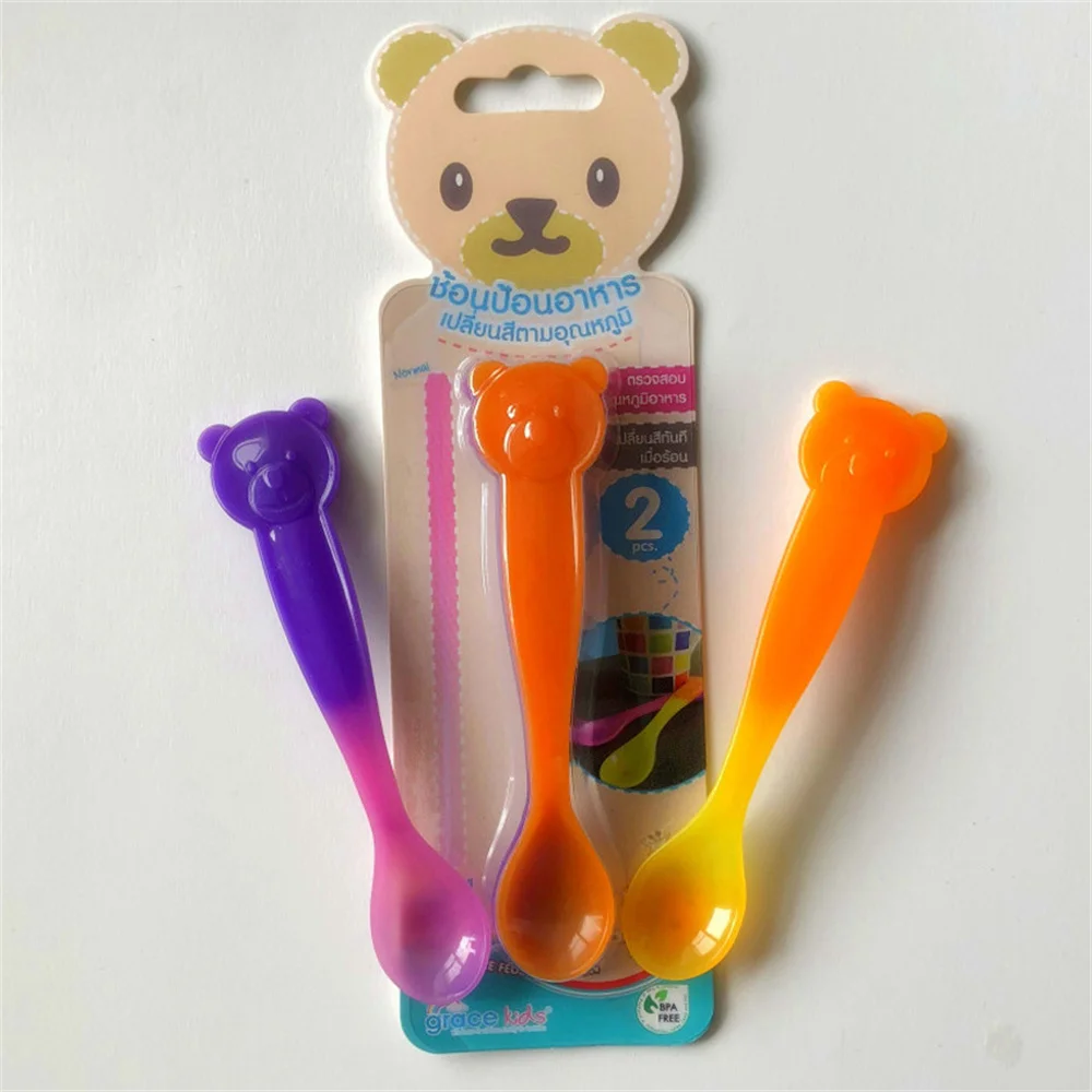 Baby Products Feeding Spoon Temperature Sensing Silicone Spoon Pregnancy Blister Packaging Cute Care Spoon Baby Feeding Spoon
Baby Products Feeding Spoon Temperature Sensing Silicone Spoon Pregnancy Blister Packaging Cute Care Spoon Baby Feeding Spoon