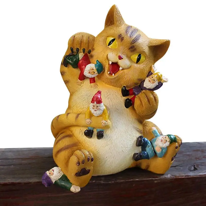 Cat Garden Gnome Statues Cat Eating Gnomes Art Decoration Cat Statue Cute Resin Cat Characters Toys Home Office Desktop
Cat Garden Gnome Statues Cat Eating Gnomes Art Decoration Cat Statue Cute Resin Cat Characters Toys Home Office Desktop