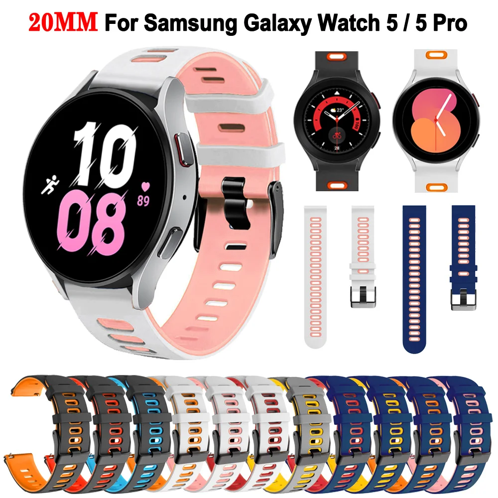 Ремешок силиконовый для Samsung Galaxy Watch 4 44 40 мм, браслет для наручных часов 4 Classic 46 42 мм 5 40 44 мм, 45 мм, 20 мм
Ремешок силиконовый для Samsung Galaxy Watch 4 44 40 мм, браслет для наручных часов 4 Classic 46 42 мм 5 40 44 мм, 45 мм, 20 мм
