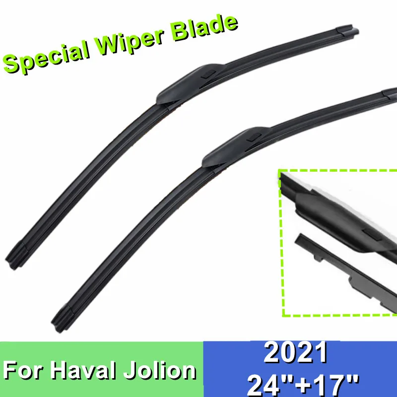 Wiper Blade For Haval Jolion 24"+17" Front Window Car Windshield Windscreen 2021 2022 Accessories 
Wiper Blade For Haval Jolion 24"+17" Front Window Car Windshield Windscreen 2021 2022 Accessories