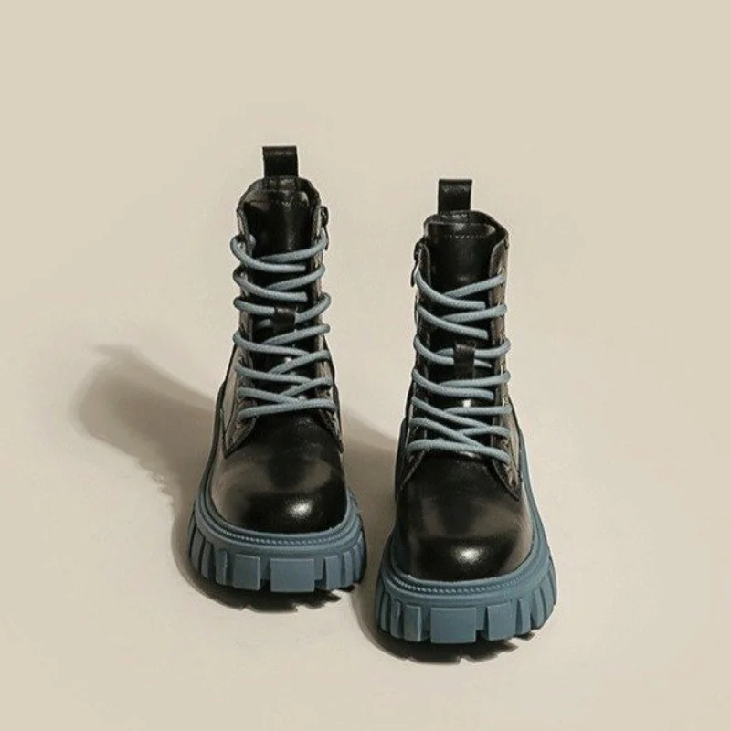 2022 Round Head Side Zipper Female Lacing Bare Platform Non-slip Punk Shoes for Woman Goth Martin Boots Botas De Mujer
2022 Round Head Side Zipper Female Lacing Bare Platform Non-slip Punk Shoes for Woman Goth Martin Boots Botas De Mujer