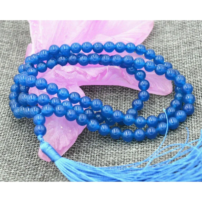 Natural 6/8mm Blue Apatite Tibet Buddhism 108 Prayer Beads Mala Necklace Bracelet
Natural 6/8mm Blue Apatite Tibet Buddhism 108 Prayer Beads Mala Necklace Bracelet