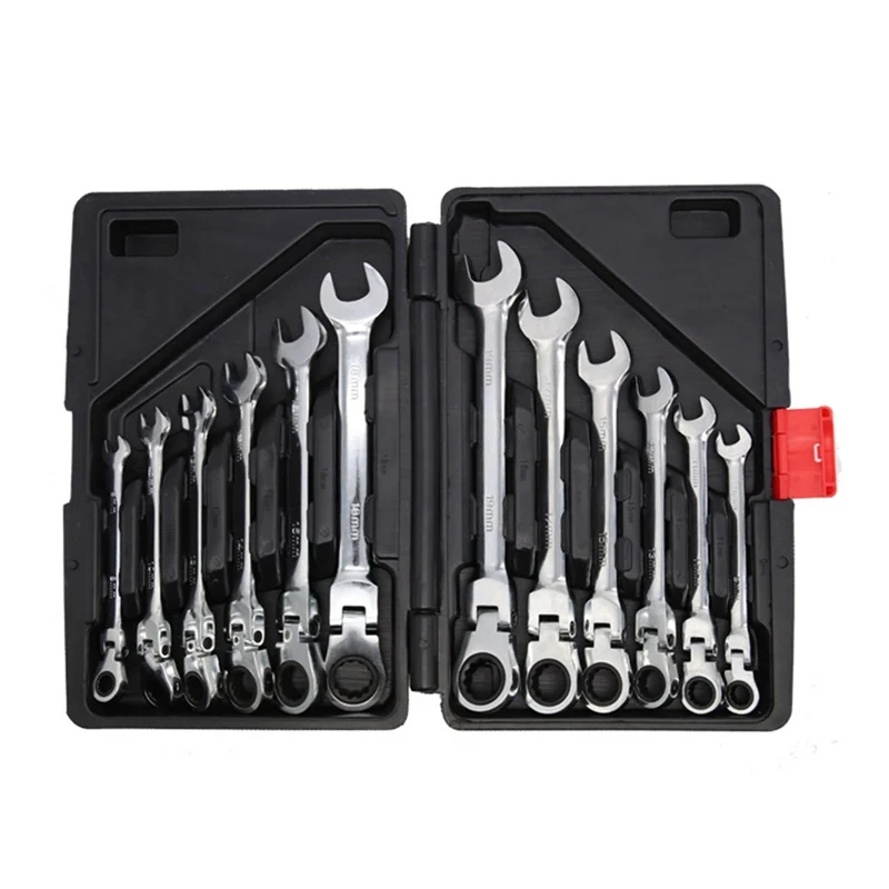 Ratcheting Wrench Set,Combination Ended Spanner set Gear Spanner Hand Tools Socket Key Ratchet Wrench
Ratcheting Wrench Set,Combination Ended Spanner set Gear Spanner Hand Tools Socket Key Ratchet Wrench