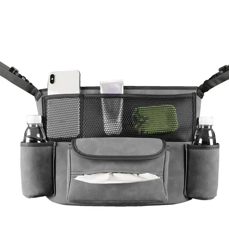 

Автомобильный Органайзер между сиденьями, автомобильный кошелек, сумка, держатель с тканевой коробкой/держатель для чашки, сетчатый карман для телефонов, автомобильная сетчатая карманная сумка