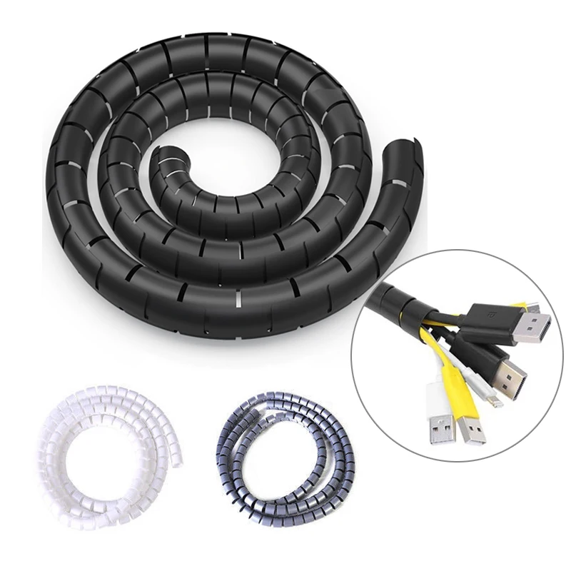 2M Spiral Wire Manager Spool Protection Sleeve Spool Storage Hub Computer Wire Protection Belt Fixed Wire Clip Management Tool
2M Spiral Wire Manager Spool Protection Sleeve Spool Storage Hub Computer Wire Protection Belt Fixed Wire Clip Management Tool