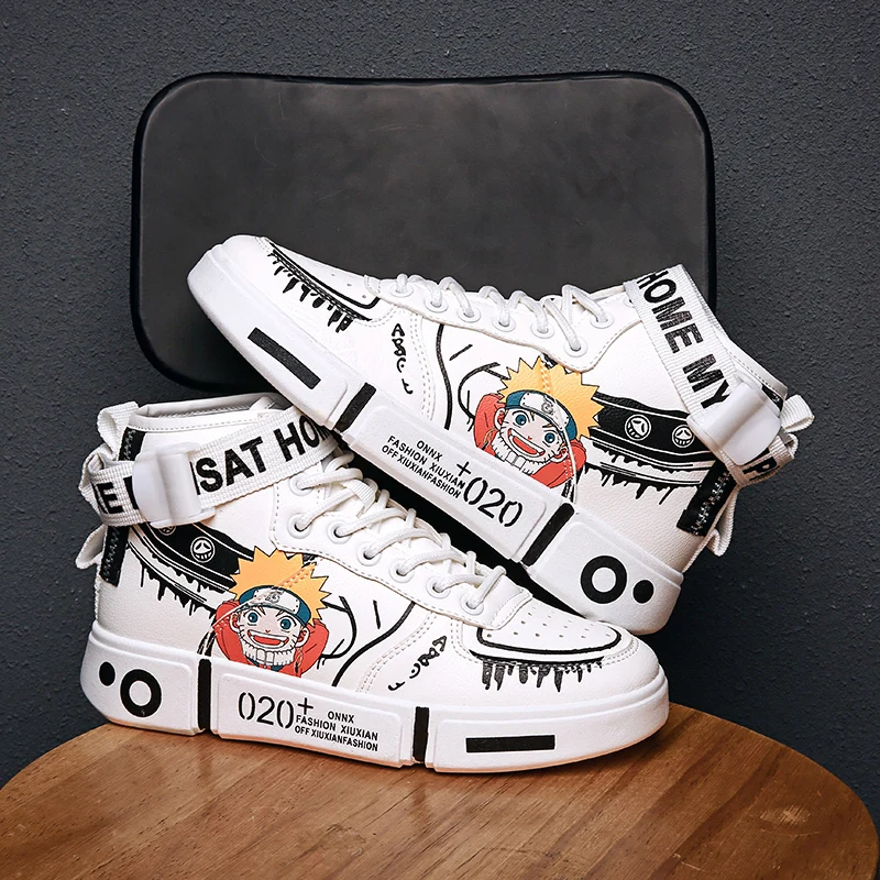 Fashion Kids Sneakers High Top Leather Hip Hop Shoes For Children Comfortable School Skateboard Sneakers Toddlers Boys Shoes
Fashion Kids Sneakers High Top Leather Hip Hop Shoes For Children Comfortable School Skateboard Sneakers Toddlers Boys Shoes