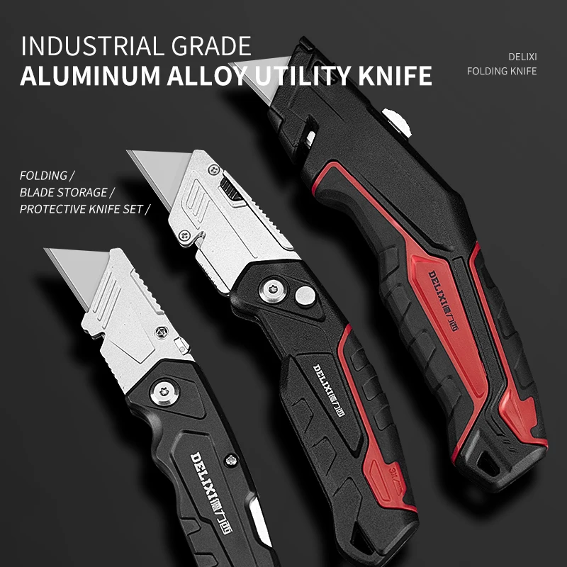 delixi Utility Knife Heavy-Duty Multifunctional Electrician Cutting Blade Telescopic Folding Industrial Grade Knife Holder
delixi Utility Knife Heavy-Duty Multifunctional Electrician Cutting Blade Telescopic Folding Industrial Grade Knife Holder