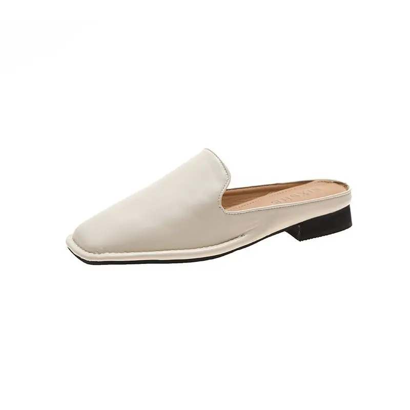 Women Spring Flats Square Toe Mules Women Soild Half Slippers Flat Bottom PU Leather Slip on Flats For Women Ladies Flip Flops
Women Spring Flats Square Toe Mules Women Soild Half Slippers Flat Bottom PU Leather Slip on Flats For Women Ladies Flip Flops