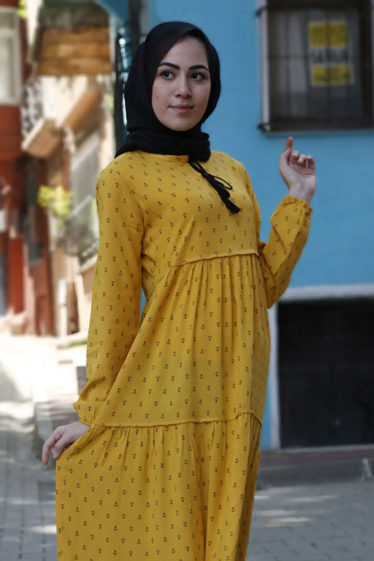 Turkey Muslim Yellow Stylish Garment Dress Women Hijab Long Abaya Robes Islamic Clothing Traditional Ramadan Prayer Rug Arab
Turkey Muslim Yellow Stylish Garment Dress Women Hijab Long Abaya Robes Islamic Clothing Traditional Ramadan Prayer Rug Arab