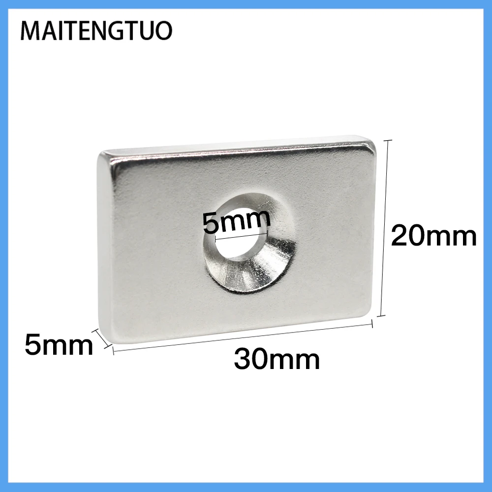 2/5/10/15/20PCS 30*20*5-5mm Countersunk SquareMagnet 30x20x5-5mm Block Strong Hole 5mm Rare Earth Neodymium Magnet 30x20x5-5mm
2/5/10/15/20PCS 30*20*5-5mm Countersunk SquareMagnet 30x20x5-5mm Block Strong Hole 5mm Rare Earth Neodymium Magnet 30x20x5-5mm