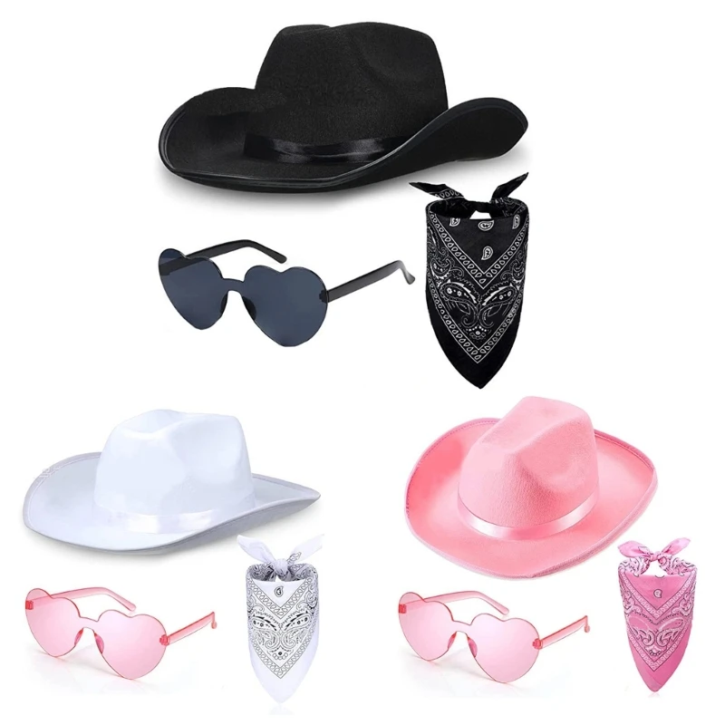 Ковбойская шляпа, очки, бандана, комплект, шапка Cowgirl, женская шляпа для девичника, забавная вечерние Па
Ковбойская шляпа, очки, бандана, комплект, шапка Cowgirl, женская шляпа для девичника, забавная вечерние Па