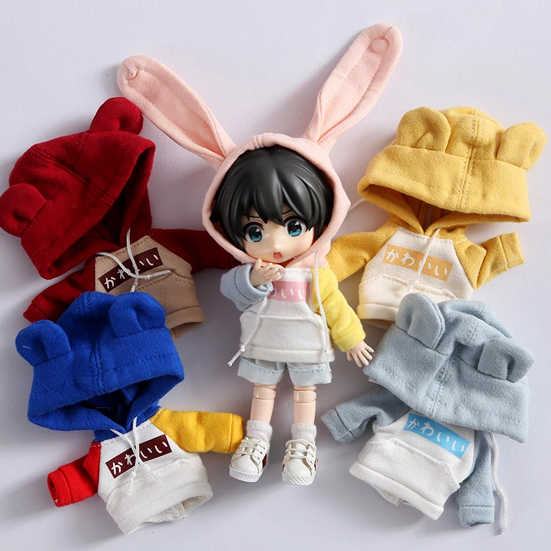 OB11 Doll Clothes Bunny Ears Hooded Sweatshirt 12 Points 8 Points BJD Doll Clothes Bear Ears Pink Hoodie
OB11 Doll Clothes Bunny Ears Hooded Sweatshirt 12 Points 8 Points BJD Doll Clothes Bear Ears Pink Hoodie