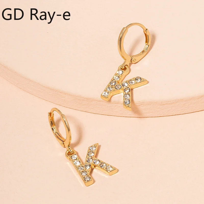 Fashion Letter Mini Small Hoop Earrings Women Gold Color Cubic Zirconia Jewelry Earring European and American Alphabet Earring
Fashion Letter Mini Small Hoop Earrings Women Gold Color Cubic Zirconia Jewelry Earring European and American Alphabet Earring