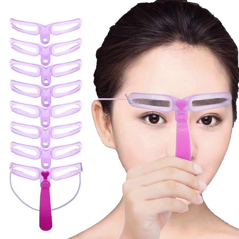 8pcs\lot Reusable Eyebrow Stencils Eyebrow Shape Defining Template Grooming Set Brow Drawing Guide Card Model Makeup Tools
8pcs\lot Reusable Eyebrow Stencils Eyebrow Shape Defining Template Grooming Set Brow Drawing Guide Card Model Makeup Tools