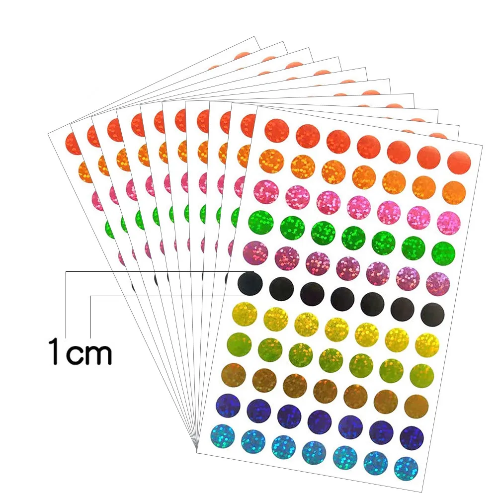 10 Sheets Circle Dot Stickers Shiny Glitter Removable Labels Sticker Laser Labels Craft Decoration Stationary
10 Sheets Circle Dot Stickers Shiny Glitter Removable Labels Sticker Laser Labels Craft Decoration Stationary