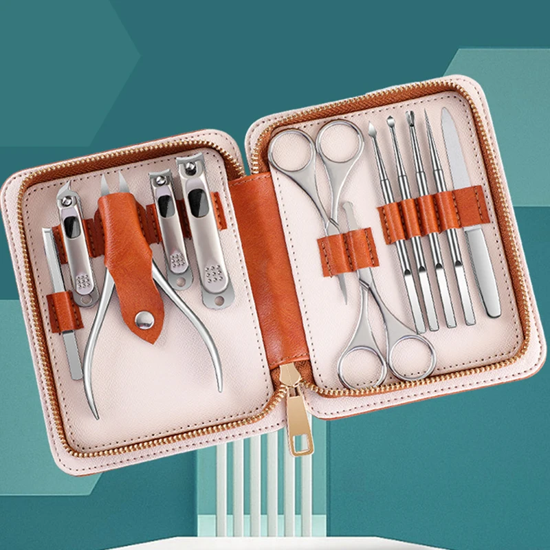 Набор инструментов для маникюра и педикюра из нержавеющей стали, 12 шт./набор 
Набор инструментов для маникюра и педикюра из нержавеющей стали, 12 шт./набор