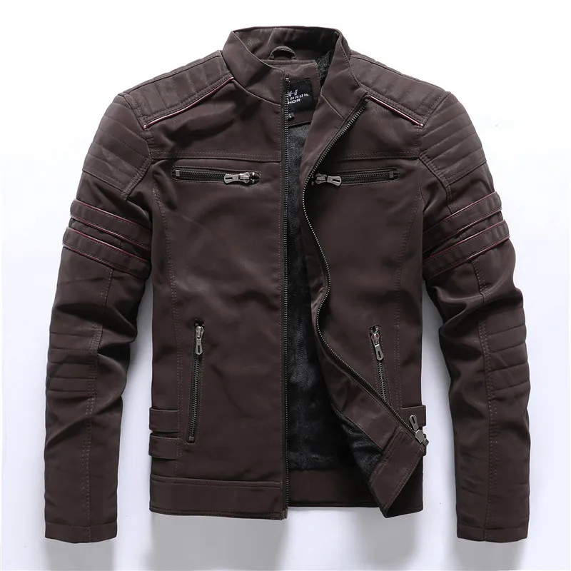 Winter Motorcycle PU Leather Jacket Men 2022 Vintage Fleece Warm Multi-pocket Leather Coat Male Zipper Autumn Outwear Jackets
Winter Motorcycle PU Leather Jacket Men 2022 Vintage Fleece Warm Multi-pocket Leather Coat Male Zipper Autumn Outwear Jackets