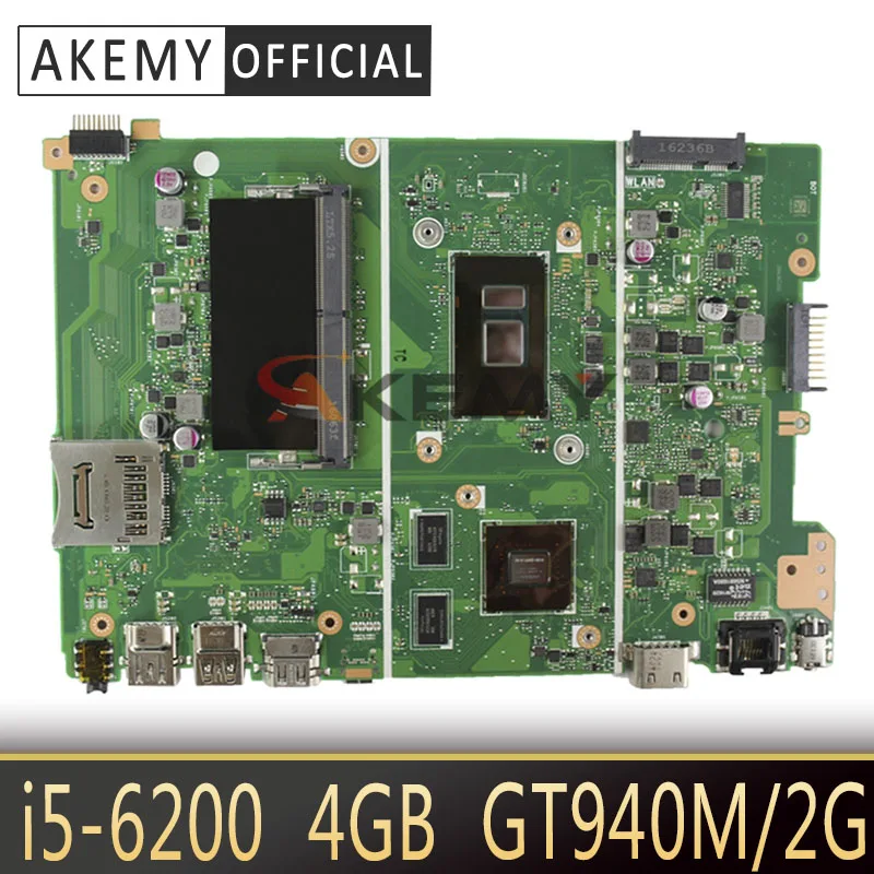 Akemy для Asus X441U F441U A441U X441UR X441UV Laotop материнская плата X441UV с процессором I5-6200 4 Гб ОЗУ GT940M/2G
Akemy для Asus X441U F441U A441U X441UR X441UV Laotop материнская плата X441UV с процессором I5-6200 4 Гб ОЗУ GT940M/2G