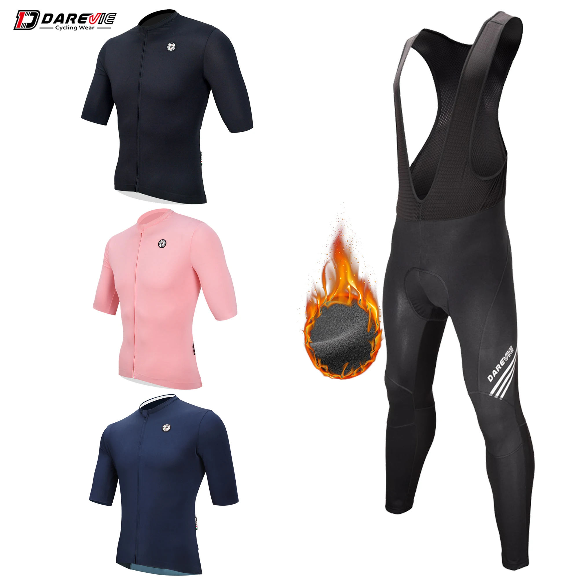 DAREVIE Cycling Set Winter Keep Warm Fleece Windproof Men's Cycling Bib Pants SPF 50 Light Soft Anti-Slip Cycling Jersey Set
DAREVIE Cycling Set Winter Keep Warm Fleece Windproof Men's Cycling Bib Pants SPF 50 Light Soft Anti-Slip Cycling Jersey Set