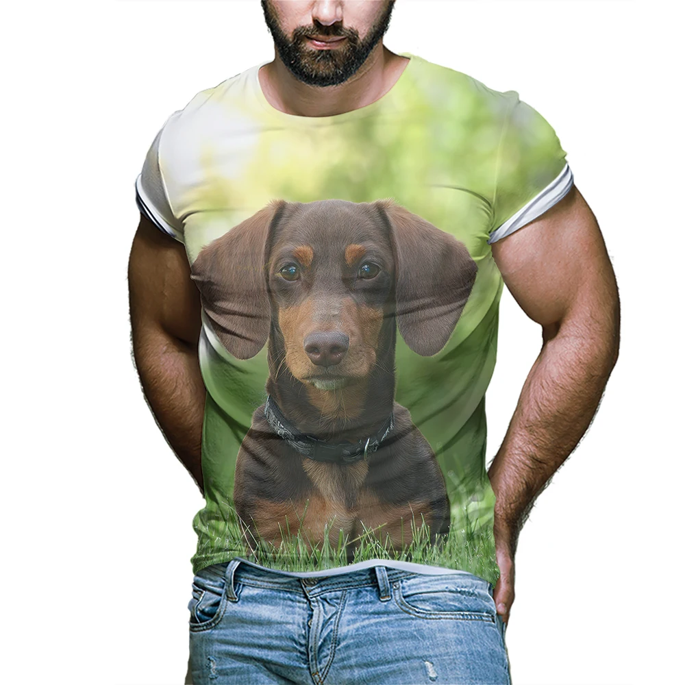 Summer 3D Printing Animal Dachshund Graphic Tee Pet Dog T-shirt Kids Short Sleeve Female Top Trendy Casual Men Tshirts Camisetas
Summer 3D Printing Animal Dachshund Graphic Tee Pet Dog T-shirt Kids Short Sleeve Female Top Trendy Casual Men Tshirts Camisetas