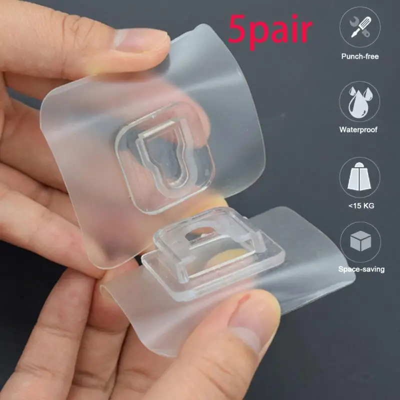 Double-Sided Adhesive Wall Hooks Hanger Strong Transparent Hooks Suction Cup Sucker Wall Storage Holder For Kitchen Bathroom
Double-Sided Adhesive Wall Hooks Hanger Strong Transparent Hooks Suction Cup Sucker Wall Storage Holder For Kitchen Bathroom