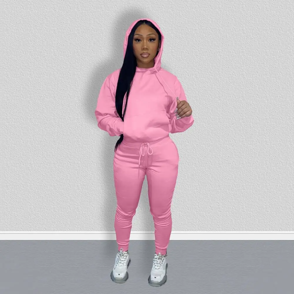 Fit Sweatshirt Pants Set Women's Autumn Winter Hooded Drawstring Sweatshirt Elastic Waist Pants Set Two Piece Outfit
Fit Sweatshirt Pants Set Women's Autumn Winter Hooded Drawstring Sweatshirt Elastic Waist Pants Set Two Piece Outfit