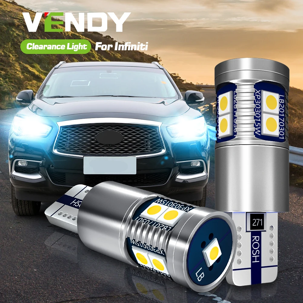 2pcs LED Parking Light Blub Clearance Lamp Canbus Error Free W5W T10 2825 For Infiniti EX35 EX37 I30 I35 M45 M35 M37 M35H M56
2pcs LED Parking Light Blub Clearance Lamp Canbus Error Free W5W T10 2825 For Infiniti EX35 EX37 I30 I35 M45 M35 M37 M35H M56