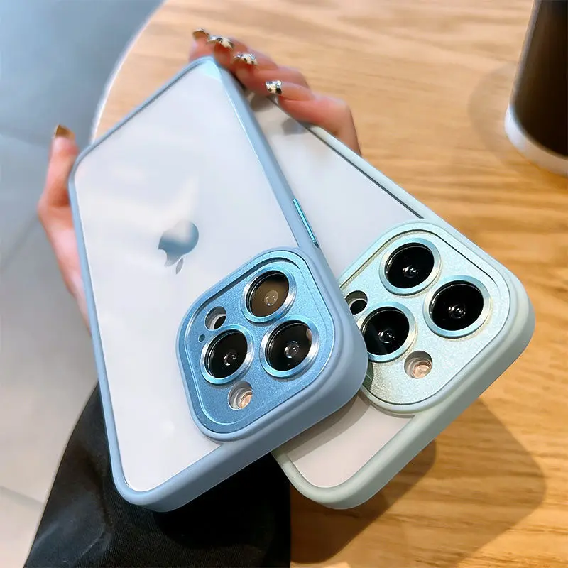 Luxury Metal Frame Lens Protection Phone Cases For iPhone 13 12 11 Pro Max Transparent Acrylic Shockproof Back Cover
Luxury Metal Frame Lens Protection Phone Cases For iPhone 13 12 11 Pro Max Transparent Acrylic Shockproof Back Cover