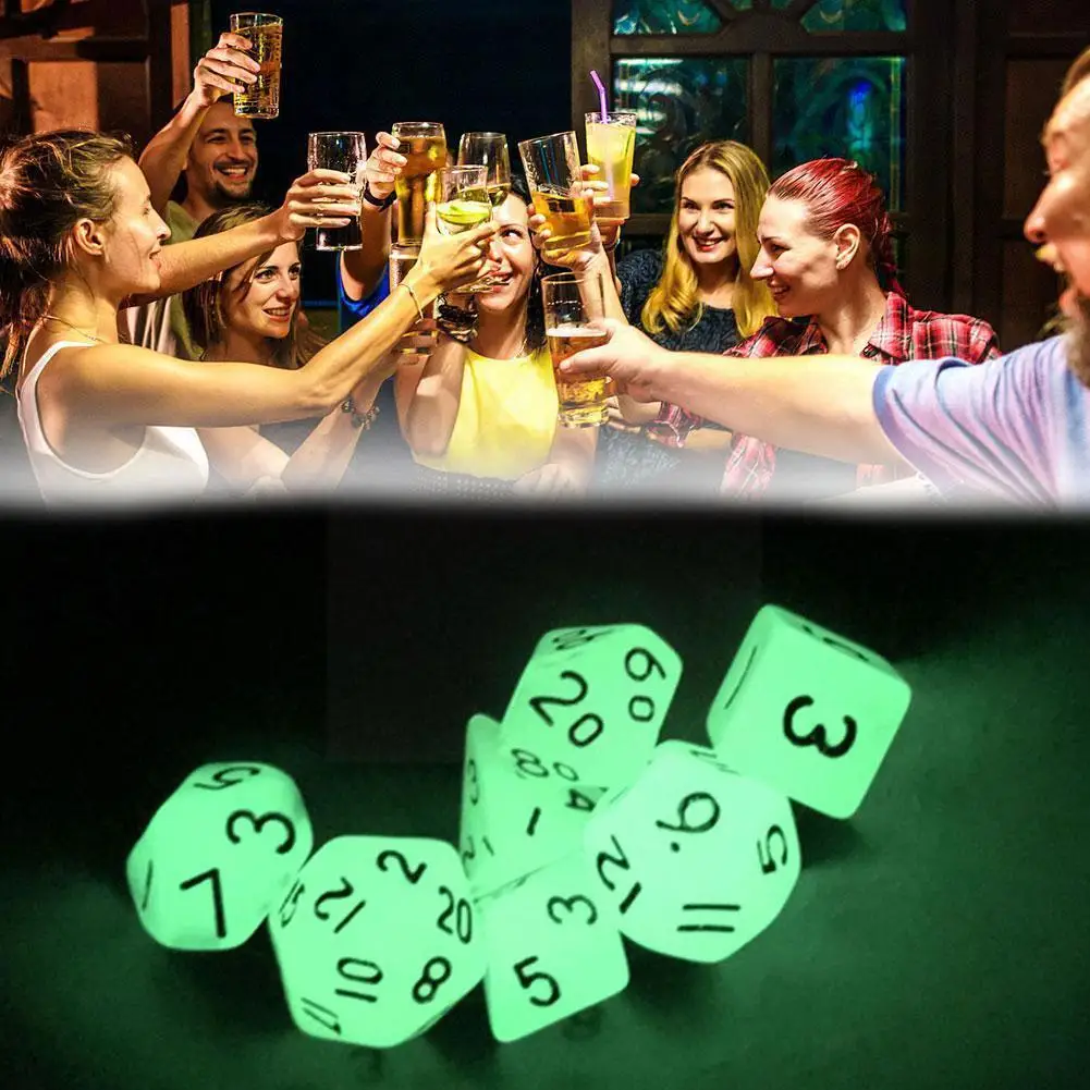 7psc/set Luminous Mini Dice Polyhedral Sided Multi-faceted Game Mini Set Dice Board Game Dnd Dice Set For Dungeons Z5g6
7psc/set Luminous Mini Dice Polyhedral Sided Multi-faceted Game Mini Set Dice Board Game Dnd Dice Set For Dungeons Z5g6