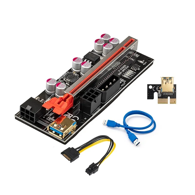 Riser 010 USB 3.0 PCIE Riser PCI Express X16 Extender Adapter 010S Plus GPU Riser Card SATA 15pin to 6pin Power Marquee LE
Riser 010 USB 3.0 PCIE Riser PCI Express X16 Extender Adapter 010S Plus GPU Riser Card SATA 15pin to 6pin Power Marquee LE