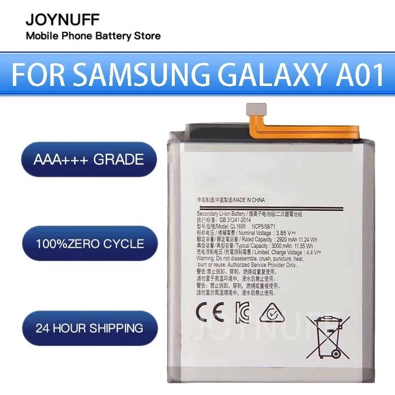 New Battery High Quality 0 Cycles Compatible QL1695 For Samsung Galaxy A01 mobile phone Replacement Lithium Sufficient Batteries
New Battery High Quality 0 Cycles Compatible QL1695 For Samsung Galaxy A01 mobile phone Replacement Lithium Sufficient Batteries