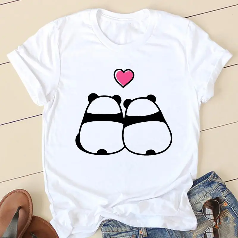 Women Panda Love Sweet Trend Short Sleeve Graphic Tee T-shirts Female Ladies Fashion Casual Clothing Summer Tshirt Clothes
Women Panda Love Sweet Trend Short Sleeve Graphic Tee T-shirts Female Ladies Fashion Casual Clothing Summer Tshirt Clothes