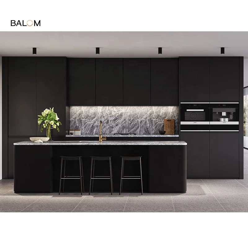 BALOM Acrylic Unique Inbuilt Modular Luxury Modern Designs Kitchen Cupboards Furniture with Islands
BALOM Acrylic Unique Inbuilt Modular Luxury Modern Designs Kitchen Cupboards Furniture with Islands
