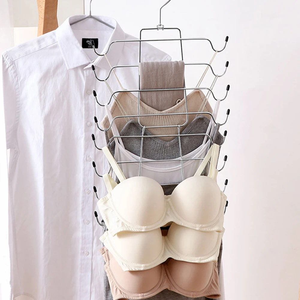 Multi-functional Clothing Storage Rack Adjustable Pants Tie Storage Shelf Closet Organizer Stainless Steel Clothes Hanger
Multi-functional Clothing Storage Rack Adjustable Pants Tie Storage Shelf Closet Organizer Stainless Steel Clothes Hanger