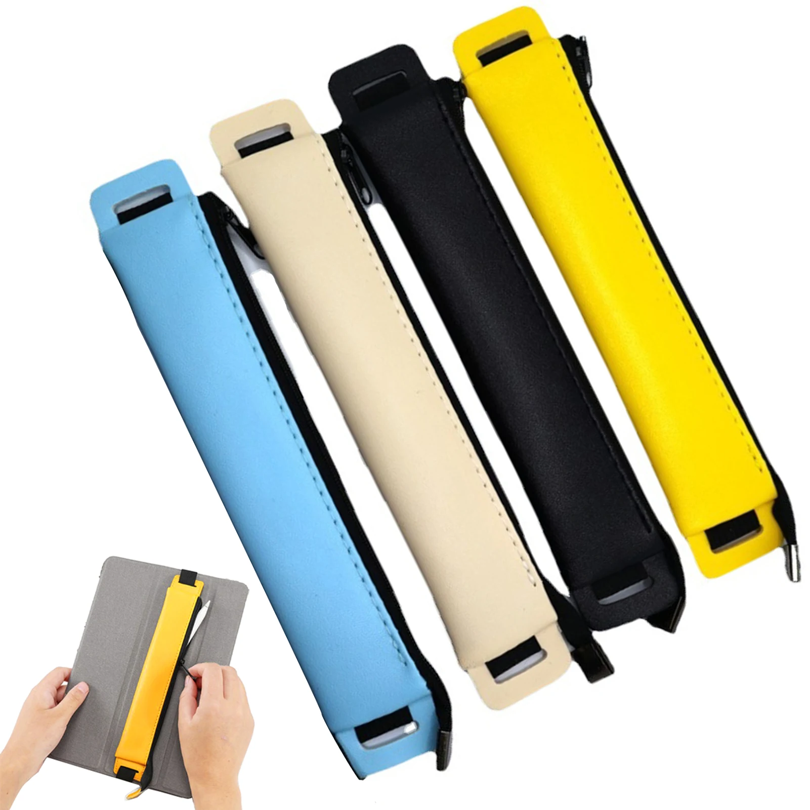 4pcs Pen Pouchs Holder Case Zipper Office For Notebook Detachable Protective Cover Elastic Band Soft Sleeve Colorful Adjustable
4pcs Pen Pouchs Holder Case Zipper Office For Notebook Detachable Protective Cover Elastic Band Soft Sleeve Colorful Adjustable