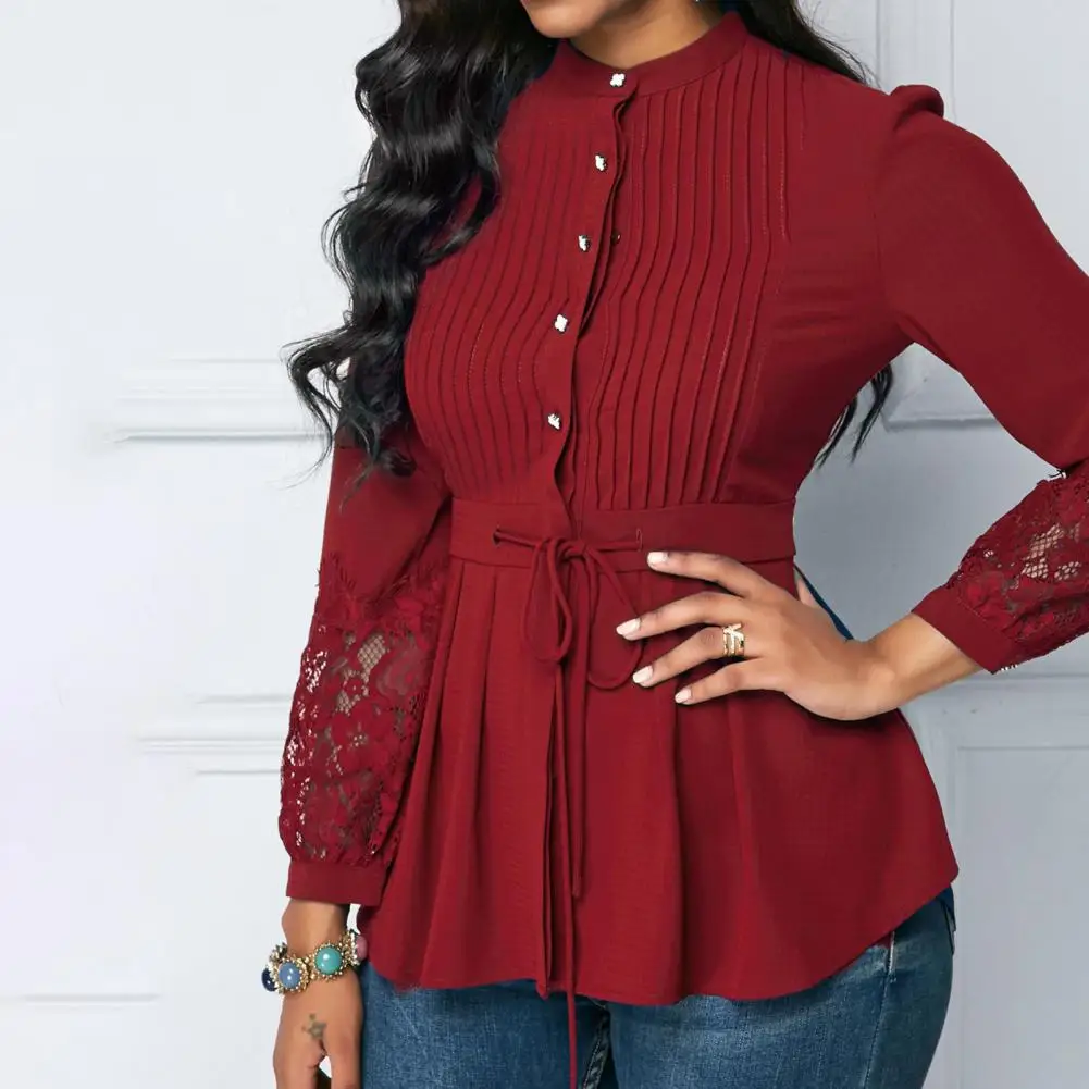 Great Lady Apparel Breathable Long Sleeve Lint Free Sexy Hollow Out Lace Women Blouse
Great Lady Apparel Breathable Long Sleeve Lint Free Sexy Hollow Out Lace Women Blouse