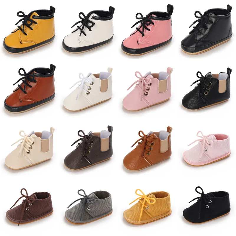 Newborn Baby Boy Girl Leather Shoes Infant First Walkers Footwear Rubber Non-slip Toddler Baby Retro Shoes 3 6 9 12 18M
Newborn Baby Boy Girl Leather Shoes Infant First Walkers Footwear Rubber Non-slip Toddler Baby Retro Shoes 3 6 9 12 18M