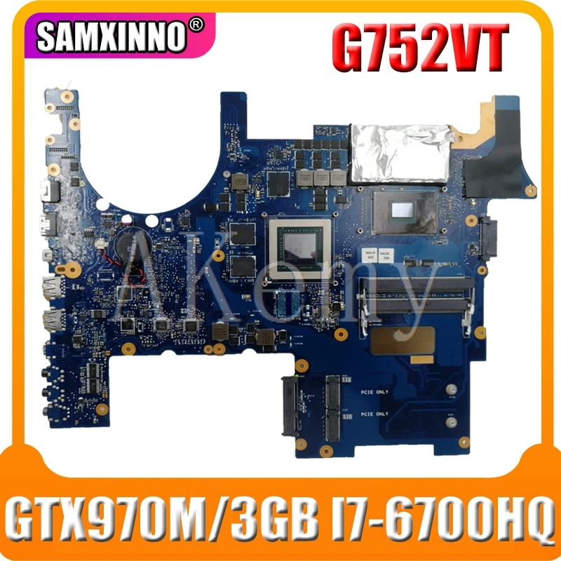 For Asus ROG G752V G752VT G752VY G752VL Laotop Mainboard G752VT Motherboard W/ GTX970M/3GB I7-6700HQ
For Asus ROG G752V G752VT G752VY G752VL Laotop Mainboard G752VT Motherboard W/ GTX970M/3GB I7-6700HQ