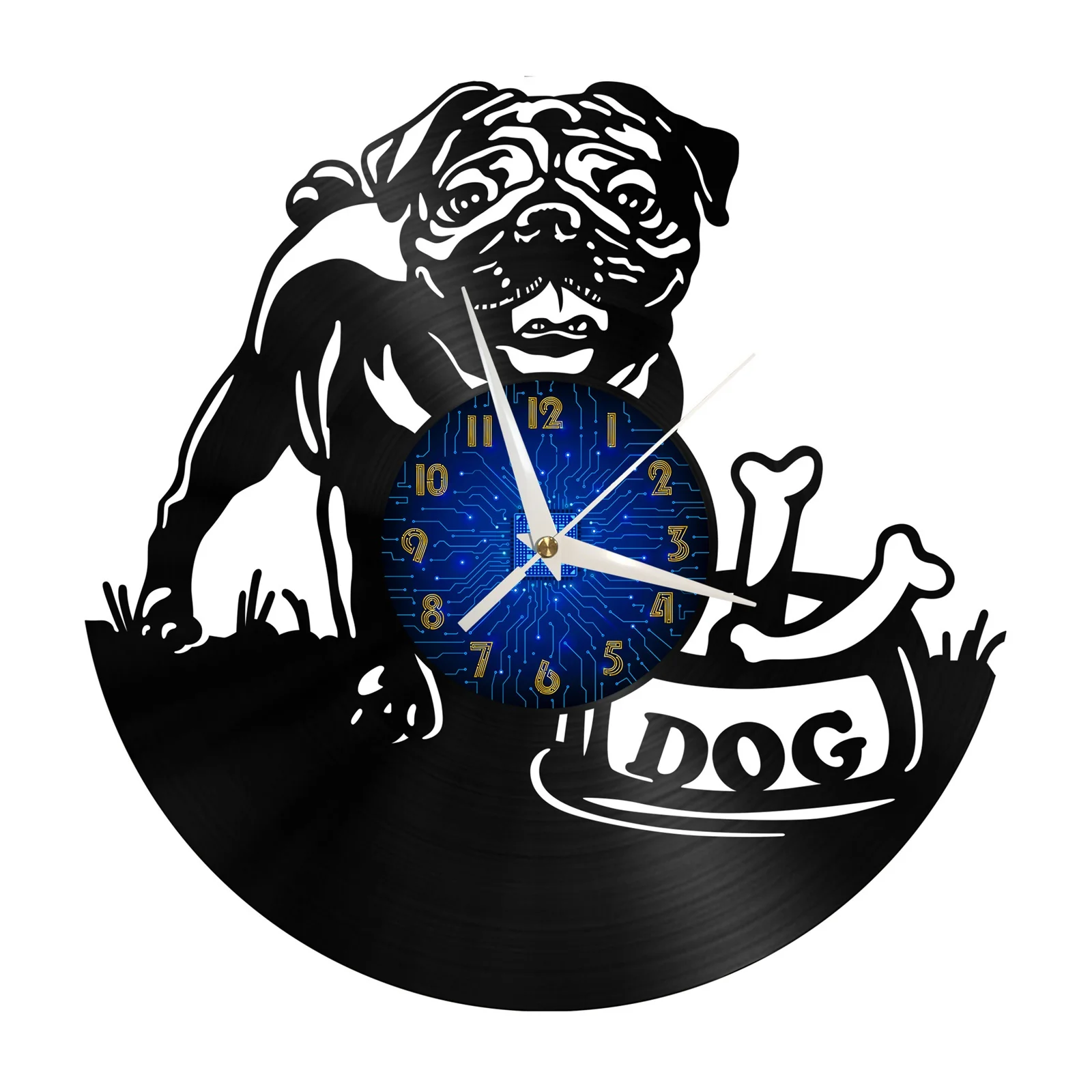 Pug dog Theme 12 Inch Vinyl Record Wall Clock Battery Operated Silent Non-Ticking
Pug dog Theme 12 Inch Vinyl Record Wall Clock Battery Operated Silent Non-Ticking