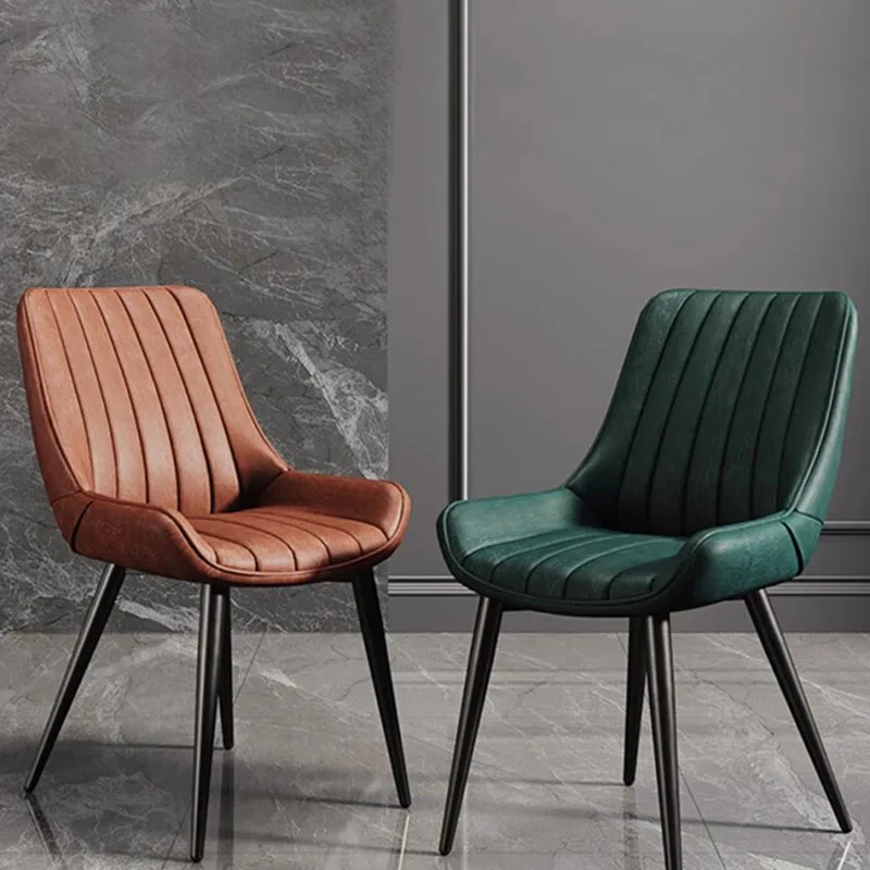 Leather Designer Chair Outdoor Office Postmodern Waiting Lounge Nail Dining Chairs Black Metal Legs Decor Silla Patio Furniture
Leather Designer Chair Outdoor Office Postmodern Waiting Lounge Nail Dining Chairs Black Metal Legs Decor Silla Patio Furniture