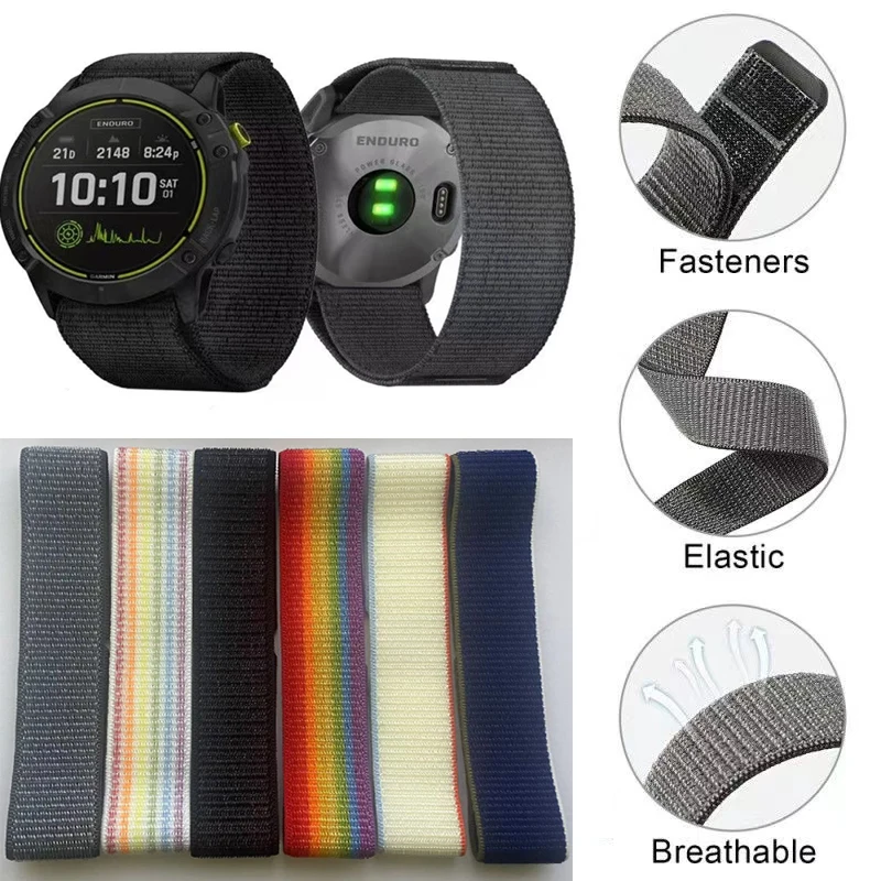 New 22mm Hook & Loop Nylon Strap For Garmin Forerunner 955 Solar 935 945 LTE 745 Smart watch Band Bracelet Replacement Watchband
New 22mm Hook & Loop Nylon Strap For Garmin Forerunner 955 Solar 935 945 LTE 745 Smart watch Band Bracelet Replacement Watchband