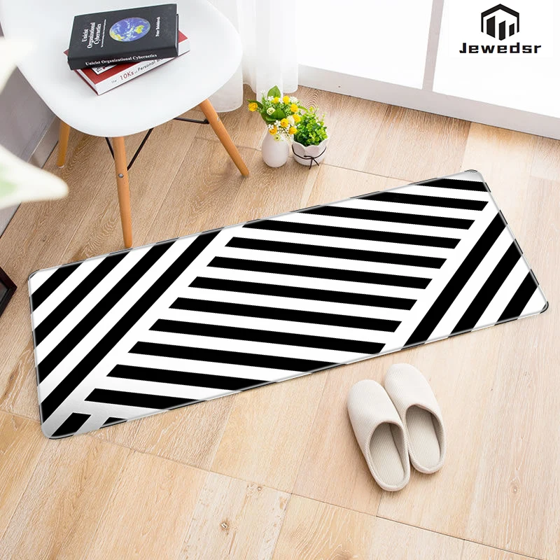 Коврики для гостиной, черно-белый напольный ковер для спальни, входной двери, ванной, для прихожей, кухни 
Коврики для гостиной, черно-белый напольный ковер для спальни, входной двери, ванной, для прихожей, кухни