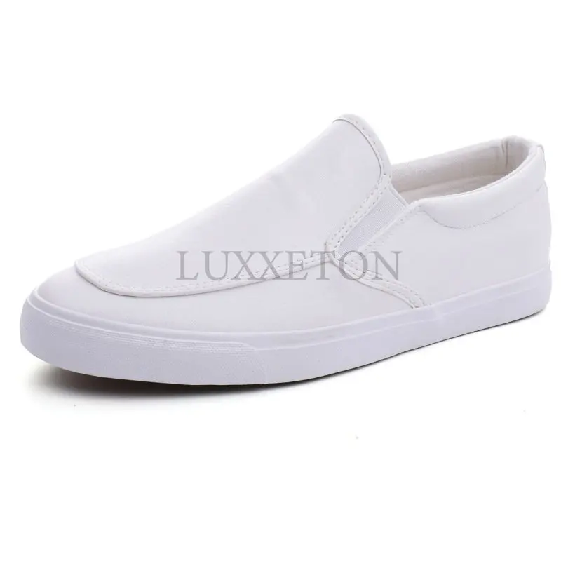 New Men Shoes Spring Summer Casual PU Leather Flat Shoes Slip-On Low Top White Male Sneakers Tenis Masculino Adulto Shoes 2023
New Men Shoes Spring Summer Casual PU Leather Flat Shoes Slip-On Low Top White Male Sneakers Tenis Masculino Adulto Shoes 2023