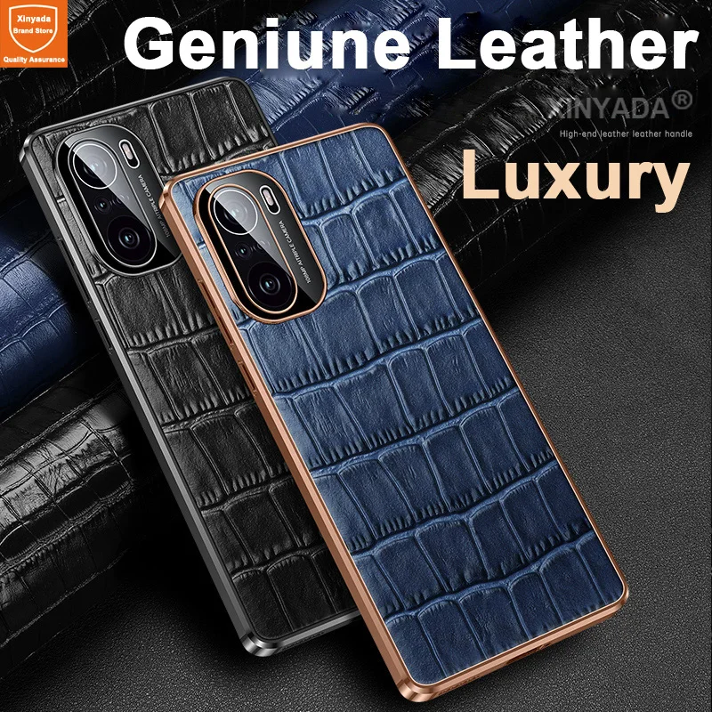 Luxury Geniune Leather Phone Case For Xiaomi Poco F3 Real Cow Crocodile Case For Xiaomi Civi Redmi K40 Pro Cover Bumper Shell
Luxury Geniune Leather Phone Case For Xiaomi Poco F3 Real Cow Crocodile Case For Xiaomi Civi Redmi K40 Pro Cover Bumper Shell