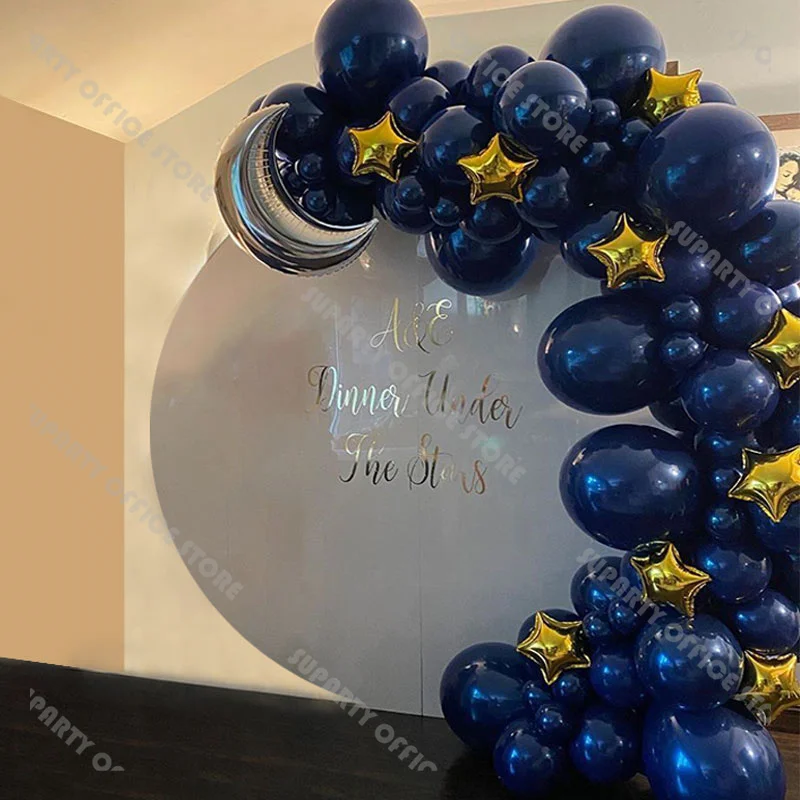 90pcs Matte Navy Blue Balloon Garland Kit Stars and Moon Party Balloon Arch Kids Baby Shower Outer Space Galaxy Theme Supplies
90pcs Matte Navy Blue Balloon Garland Kit Stars and Moon Party Balloon Arch Kids Baby Shower Outer Space Galaxy Theme Supplies