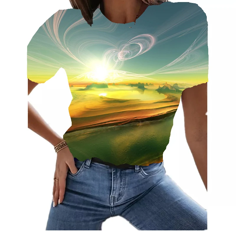 Summer Fashion Sky Pattern Collection 3D Printed Ladies Girls T Shirts Harajuku Crew Neck Short Sleeve Tops and T Shirts
Summer Fashion Sky Pattern Collection 3D Printed Ladies Girls T Shirts Harajuku Crew Neck Short Sleeve Tops and T Shirts