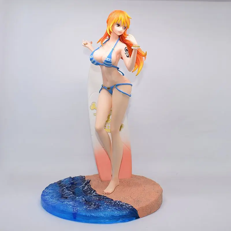 Anime One Piece Figure Swimsuit Bikini Nami Figure Sexy Beach Surf Girl PVC Action Figure Model Toy Adult Collectible Doll Gifts
Anime One Piece Figure Swimsuit Bikini Nami Figure Sexy Beach Surf Girl PVC Action Figure Model Toy Adult Collectible Doll Gifts